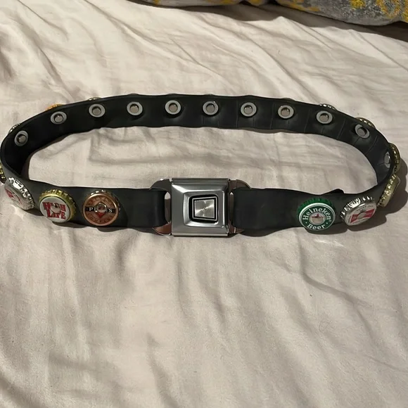 TRW VINTAGE seatbelt bottle cap belt Y2K bottle cap belt products for sale | eBay main image 3